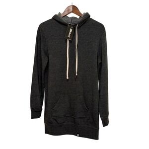 80Eighty Hoodie Dress‎ Womens Medium Charcoal Grey New Longline Sweatshirt
